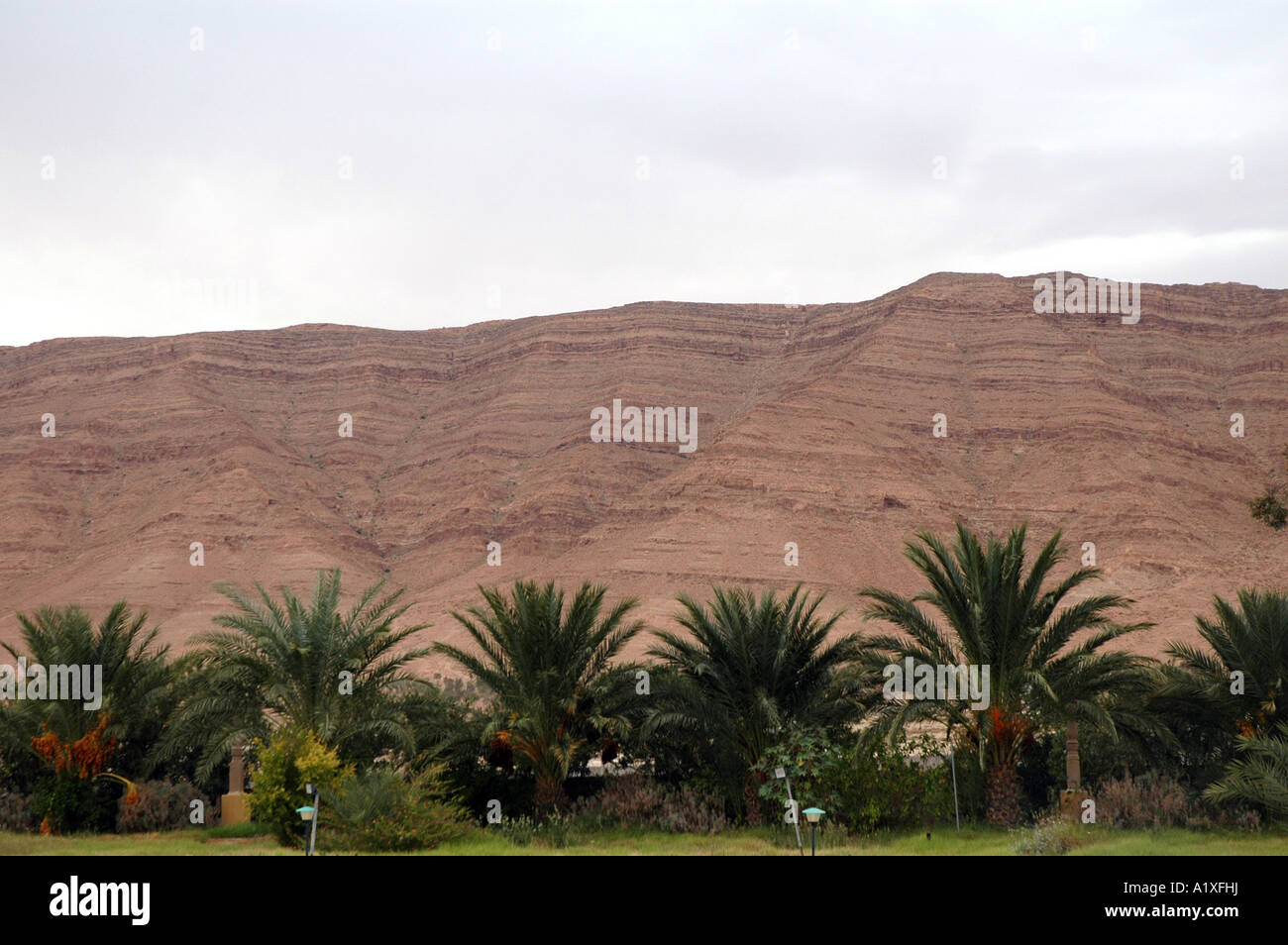 Saharian Atlas mountain near Gafsa town in Tunisia Stock Photo