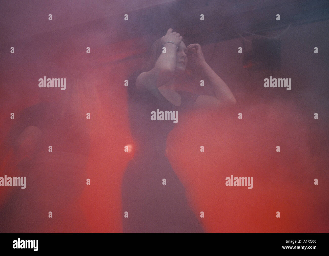 GIRL DANCING AT HOME IN MANCHESTER UK Stock Photo Alamy