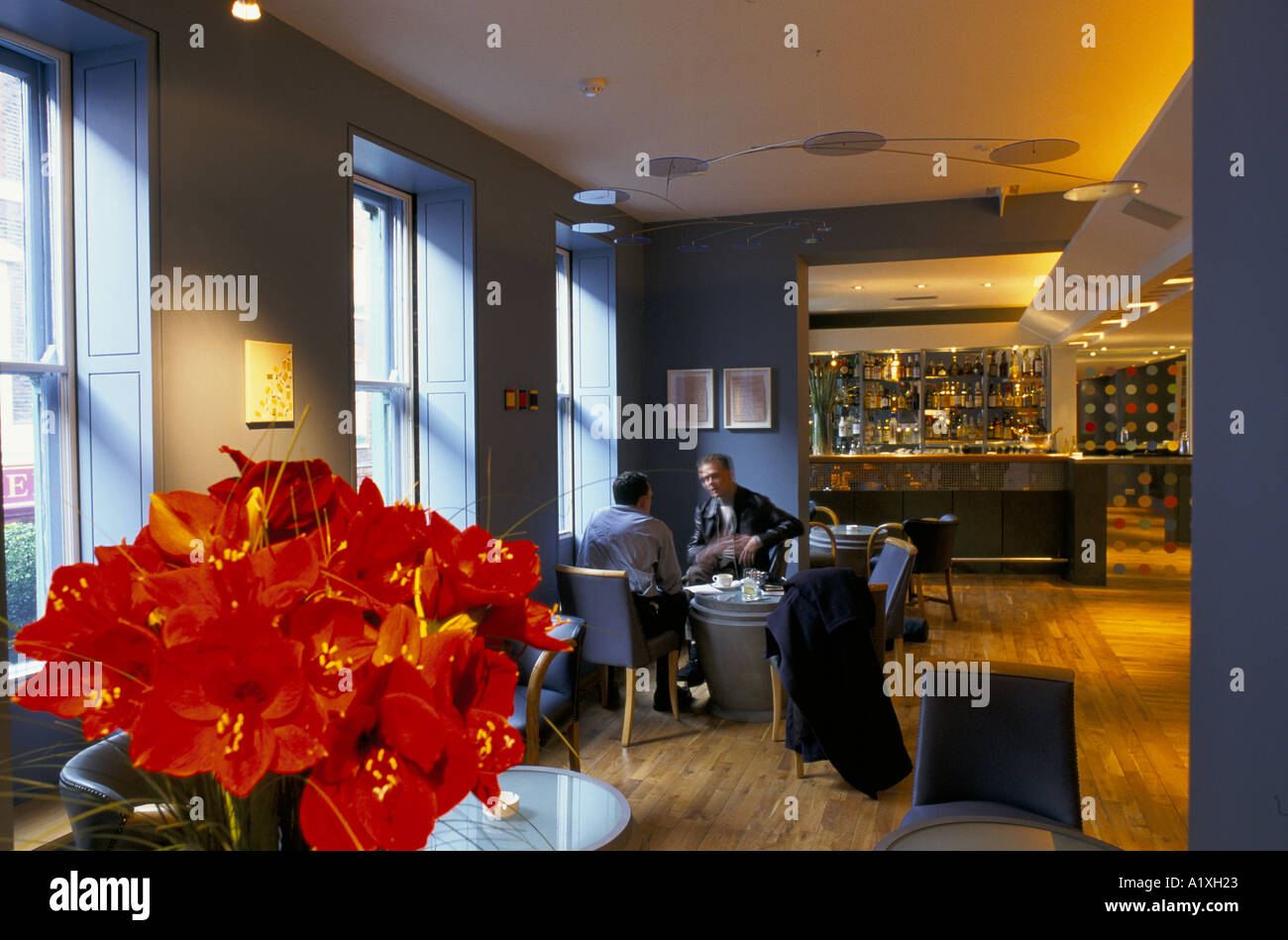 QUO VARDIS RESTAURANT OWNED BY MARCO PIERRE WHITE INTERIOR BY DAMIAN HIRST Stock Photo