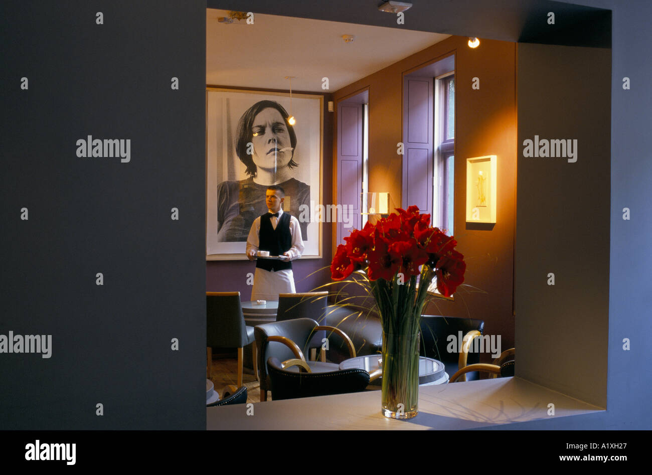 QUO VARDIS RESTAURANT OWNED BY MARCO PIERRE WHITE INTERIOR BY DAMIAN HIRST Stock Photo