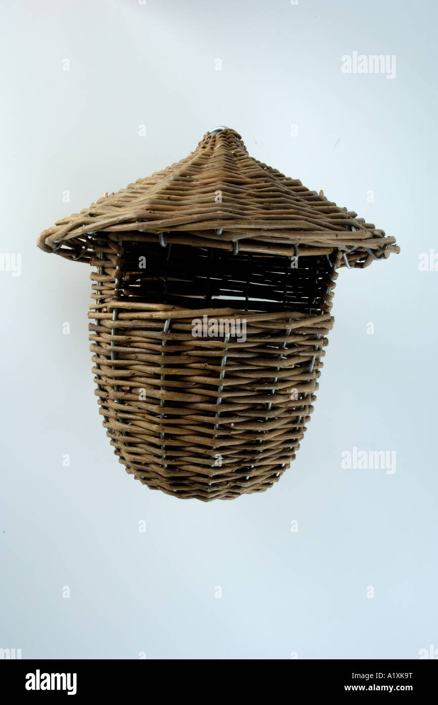 Nesting box Nistkasten fuer Halbhoehlenbrueter Freisteller Stock Photo