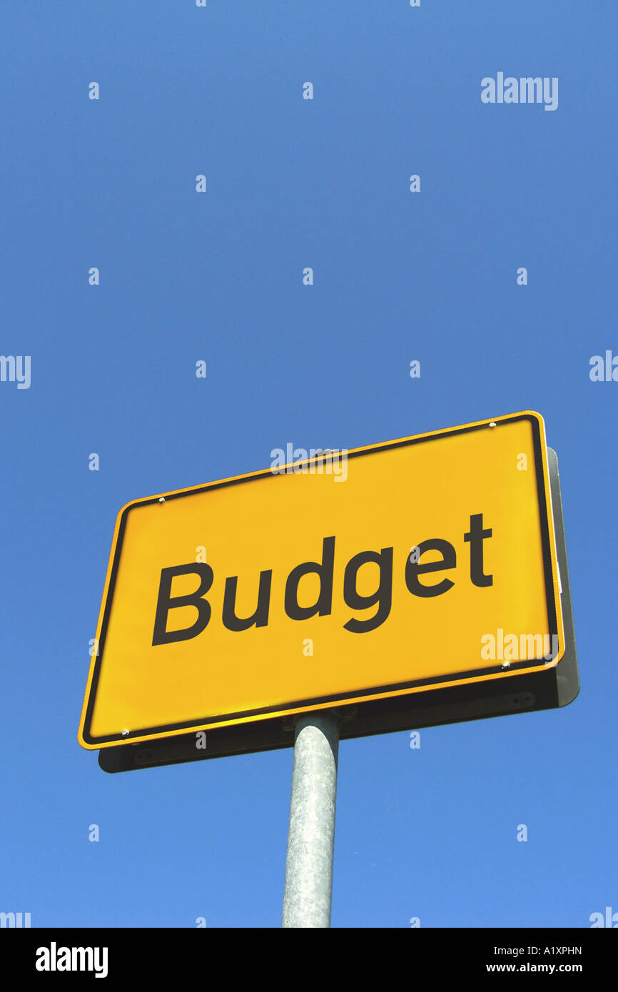 german road sign, Budget Stock Photo