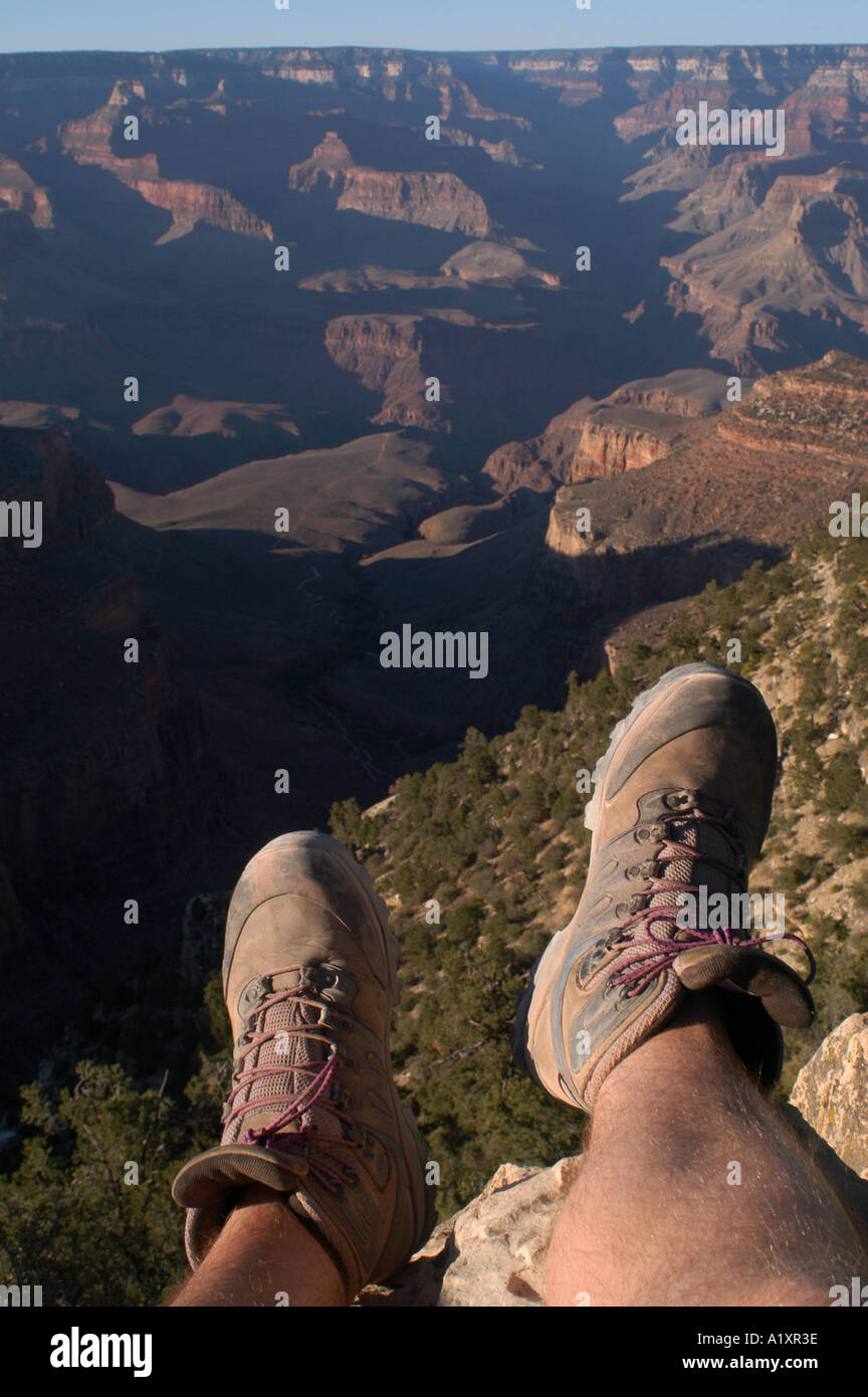 Hiking boots. Grand Canyon, Arizona, USA Stock Photo Alamy