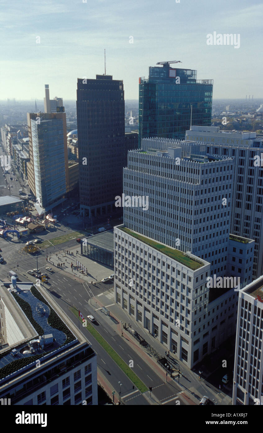View on Potsdamer Platz with Beisheim Center Stock Photo