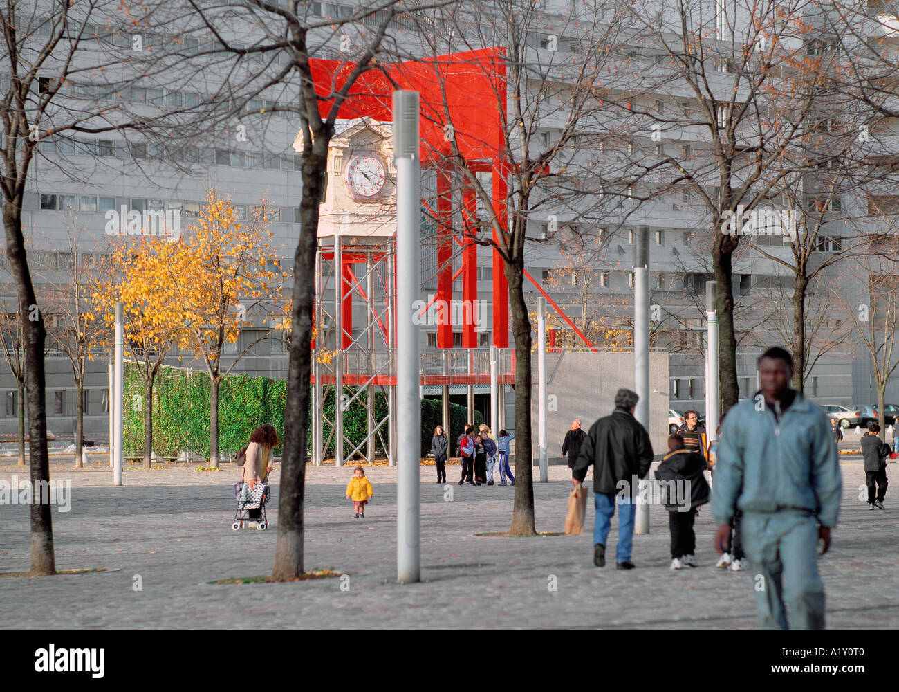 Concrete Utopia, Villette, Paris Stock Photo Alamy