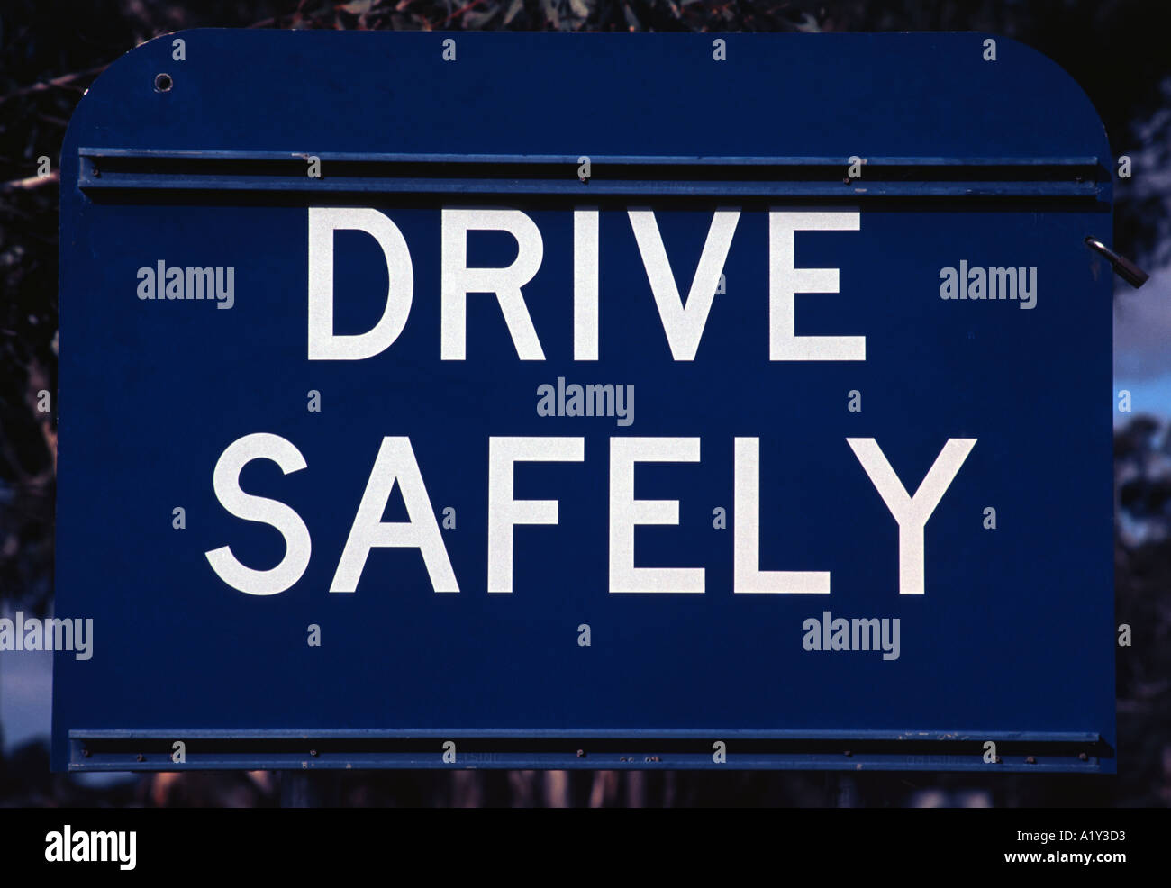 Drive Safely Road sign Stock Photo