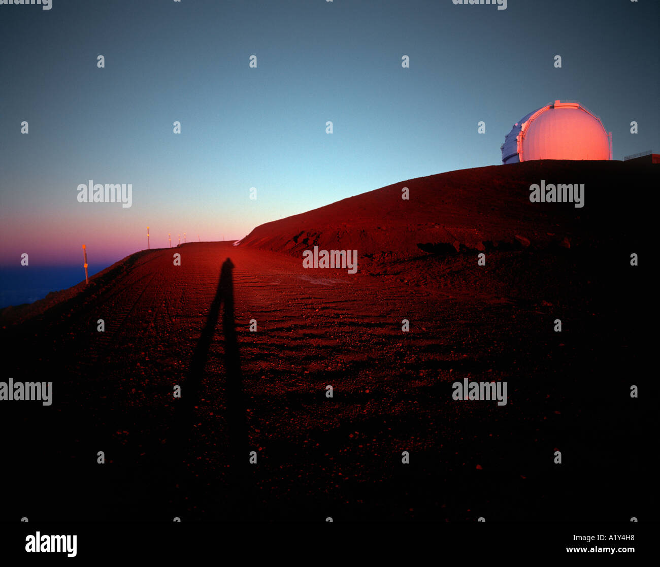 WM Keck Observatory, Mauna Kea, Hawaii. Stock Photo