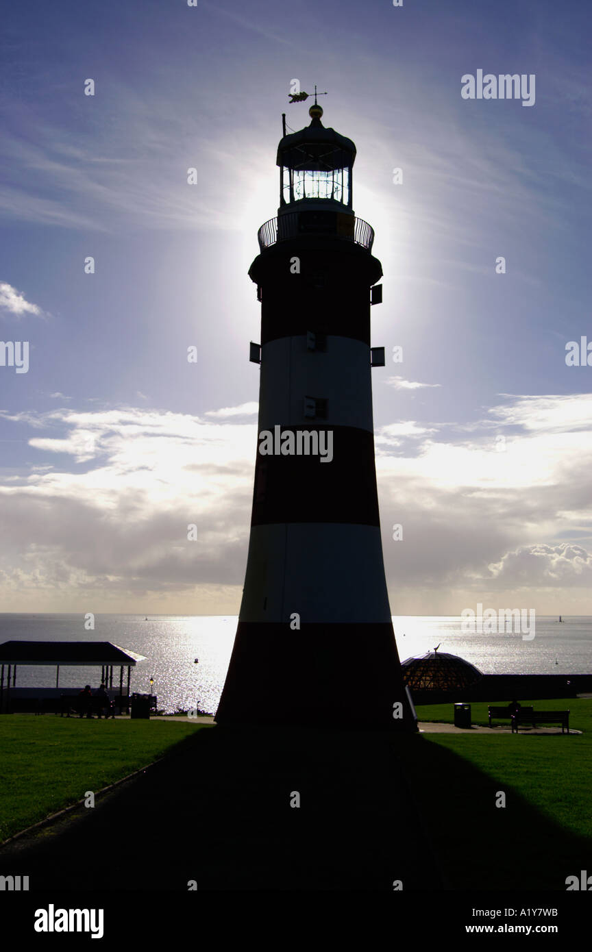 Smeaton's Tower at Plymouth Hoe England UK Stock Photo - Alamy
