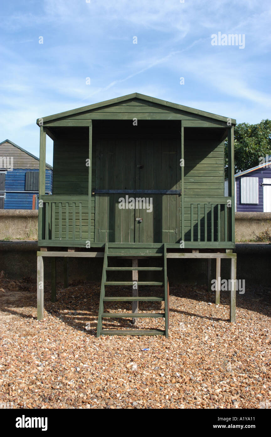 Beach Huts on West Beach Whitstable Stock Photo Alamy