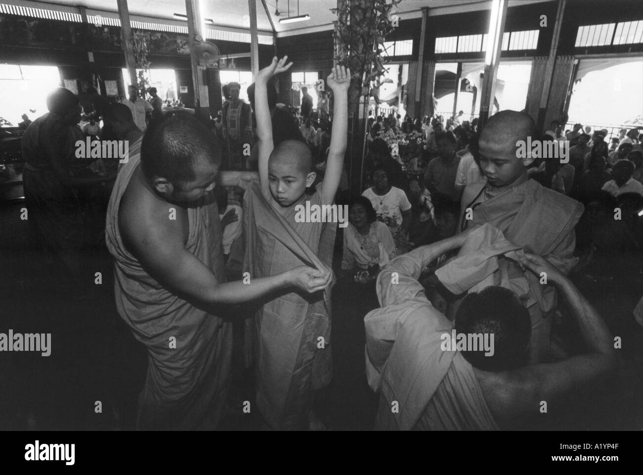 Monks in myanmar Black and White Stock Photos & Images - Alamy