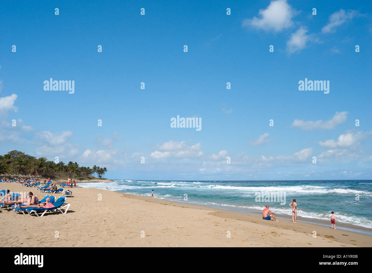 Beach near Breezes Superclub, Cabarete / Sosua, Puerto Plata, North Coast,  Dominican Republic Stock Photo - Alamy