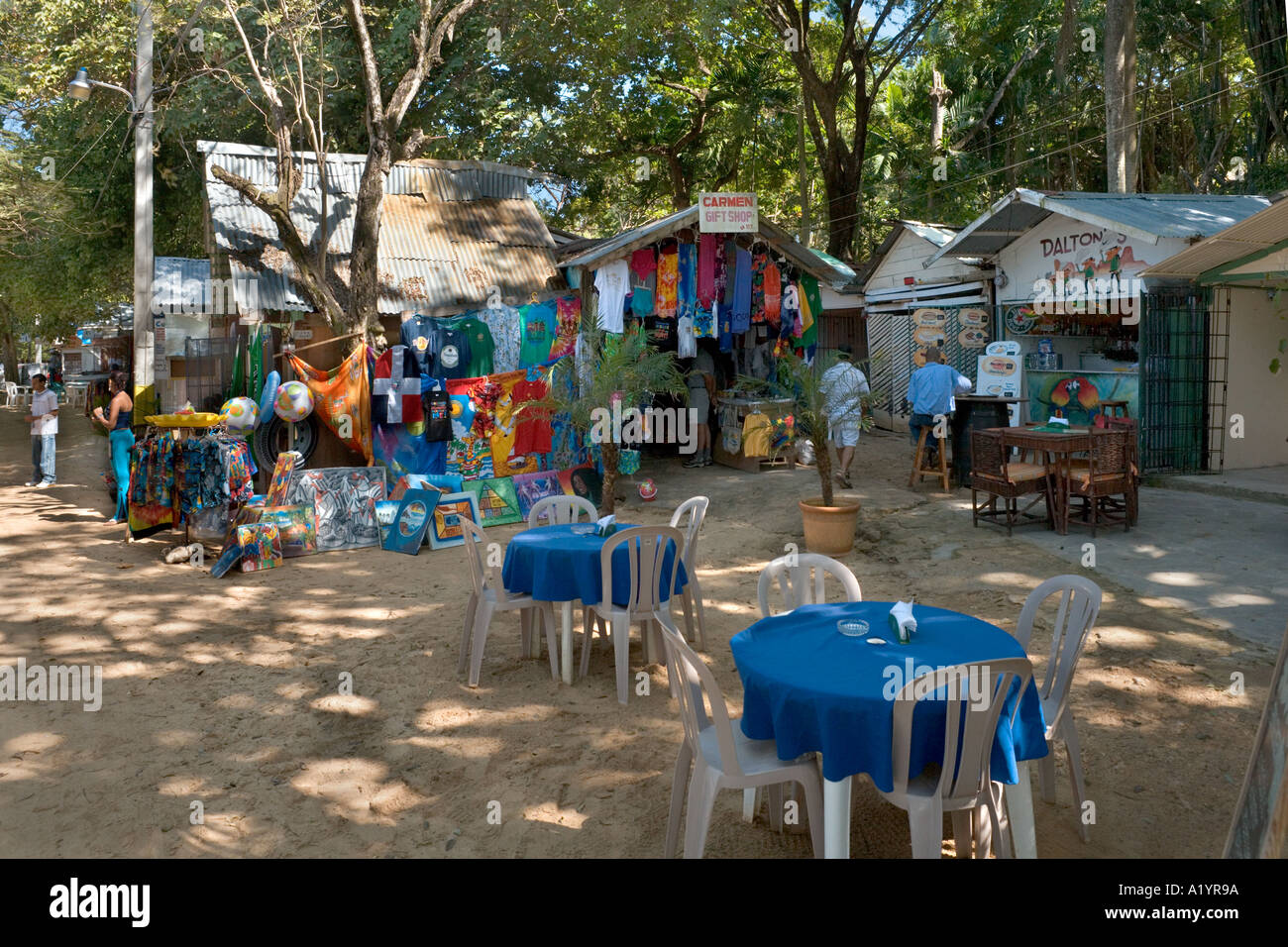 Beach Bar in the local market, Sosua, Puerto Plata, North Coast