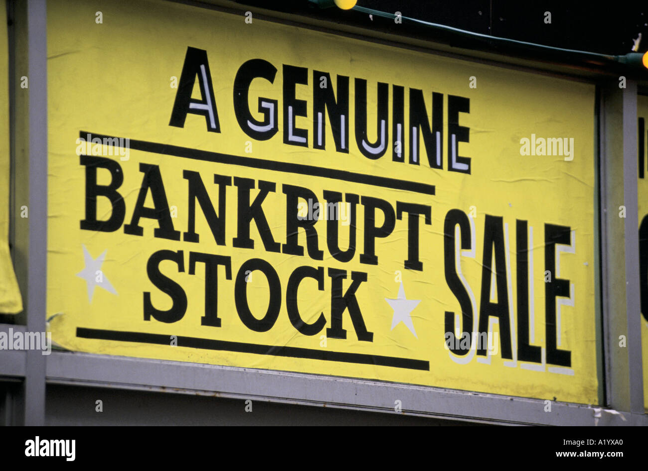 RECESSSION HIT SHOPS LONDON Stock Photo Alamy