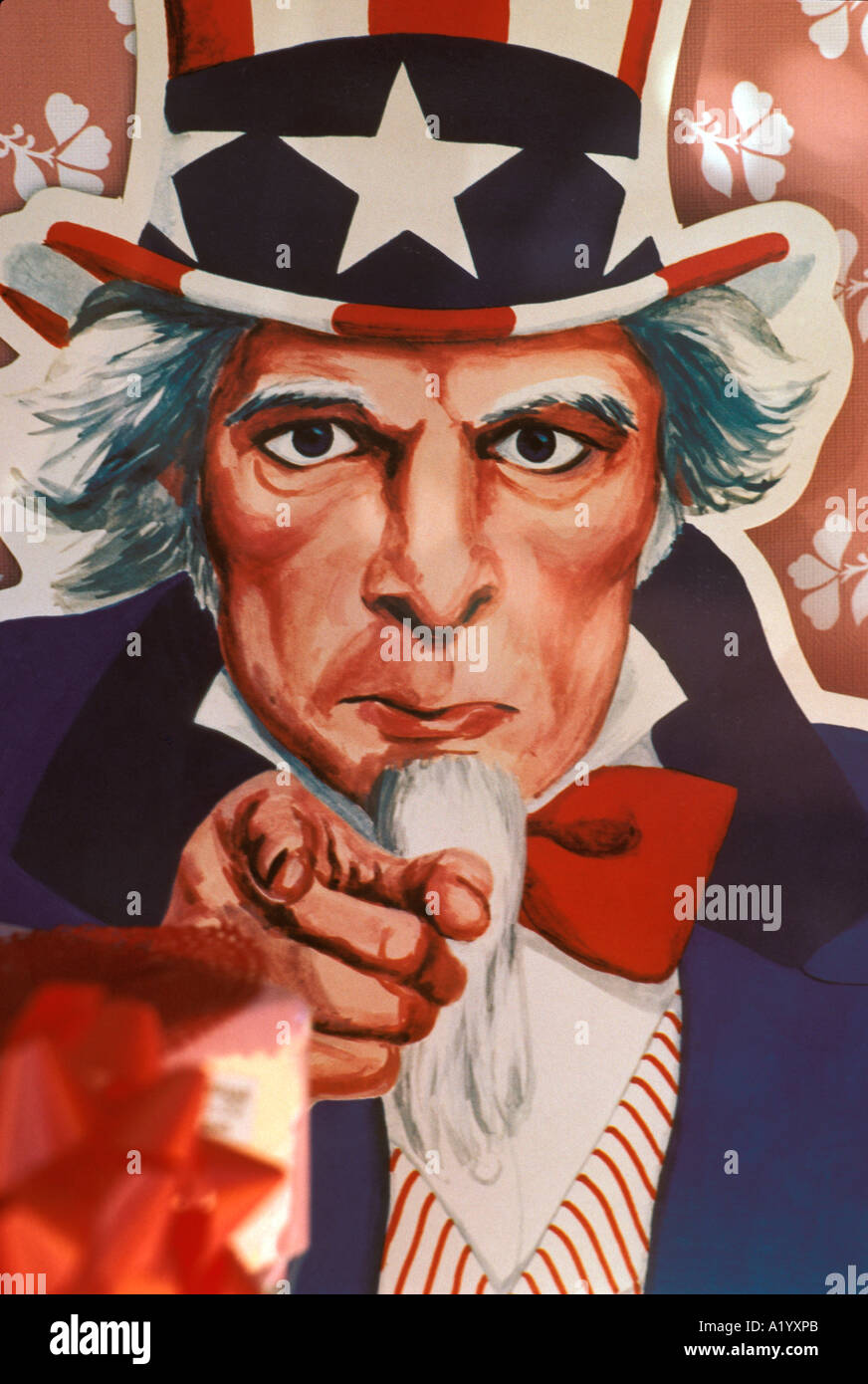 classic I want you style poster Uncle Sam character point pointing