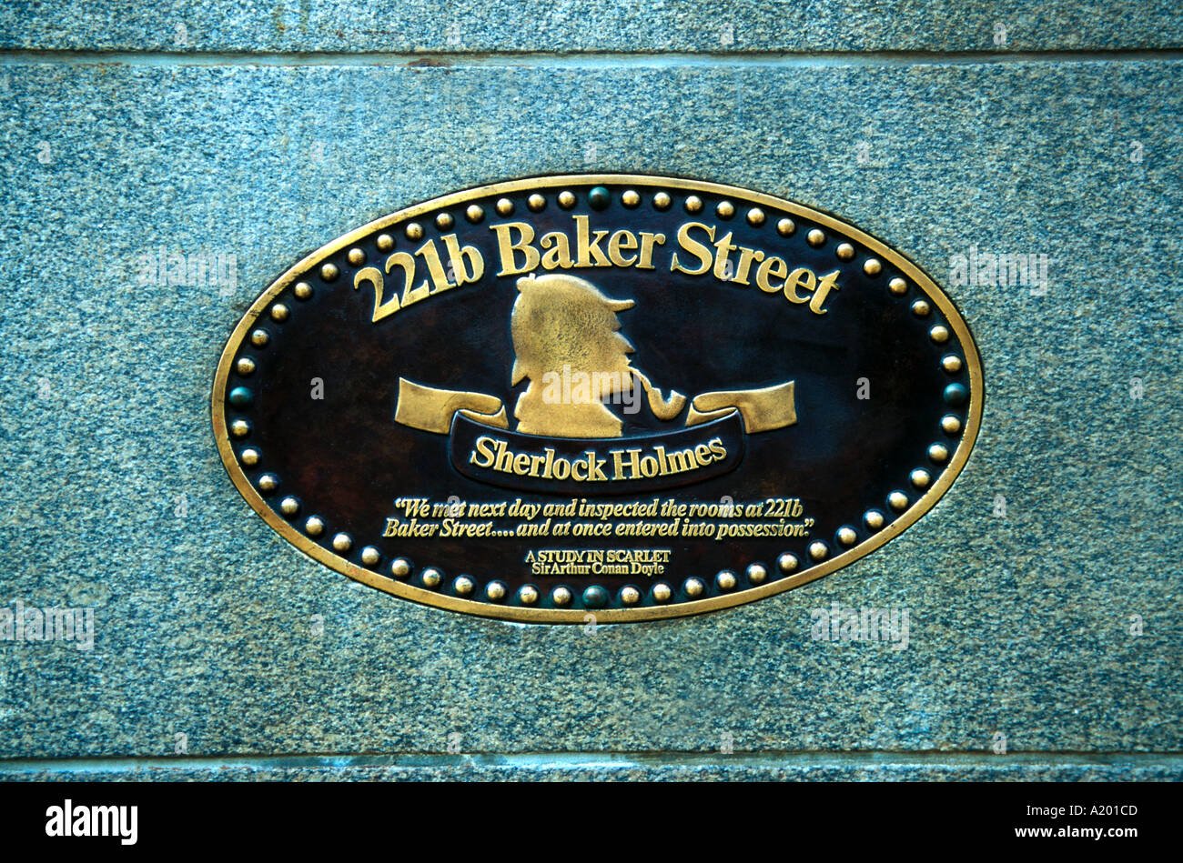 221b Baker Street London Plaque At The Site Of The Home Of Sherlock Stock Photo Alamy