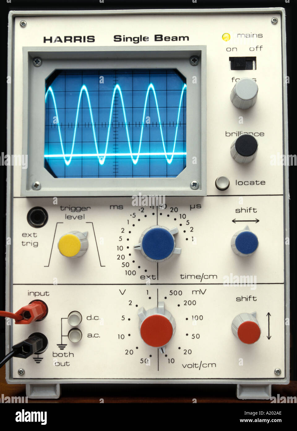 Cathode ray oscilloscope cro shows hi-res stock photography Cathode ray oscilloscope cro shows hi-res stock photography