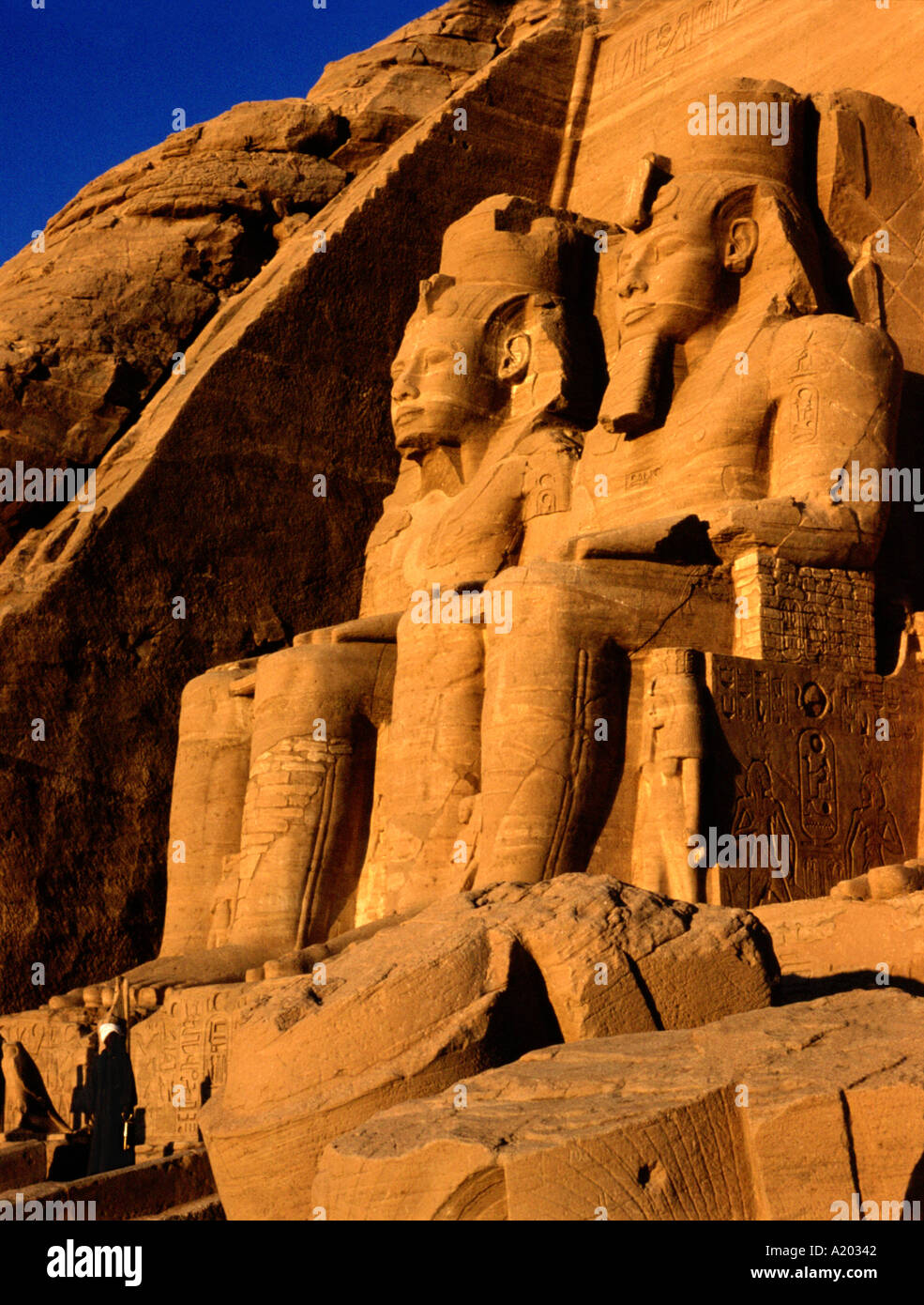 Egypt Abu Simbel Temple of Ramases Stock Photo
