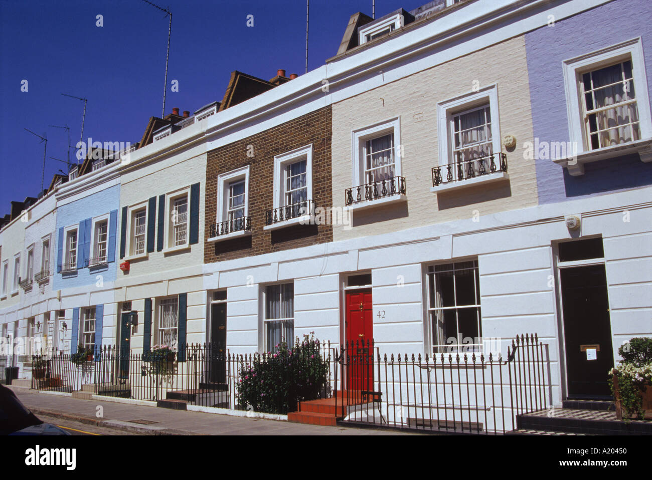 Terraced housing on Smith Terrace Chelsea London SW3 England N Boyd