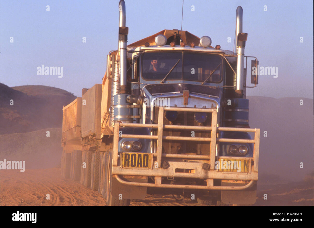Pilbara road train Stock Photo Alamy