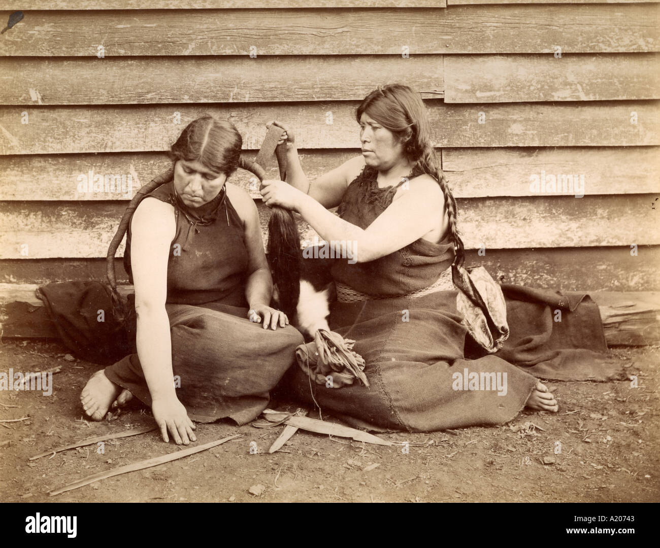 Tehullche Indians Stock Photo