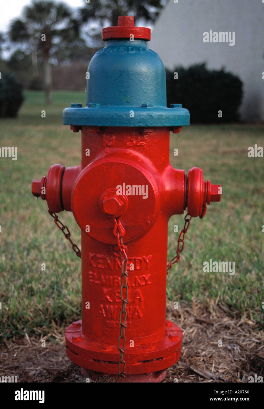 A brightly painted water standpipe Stock Photo Alamy
