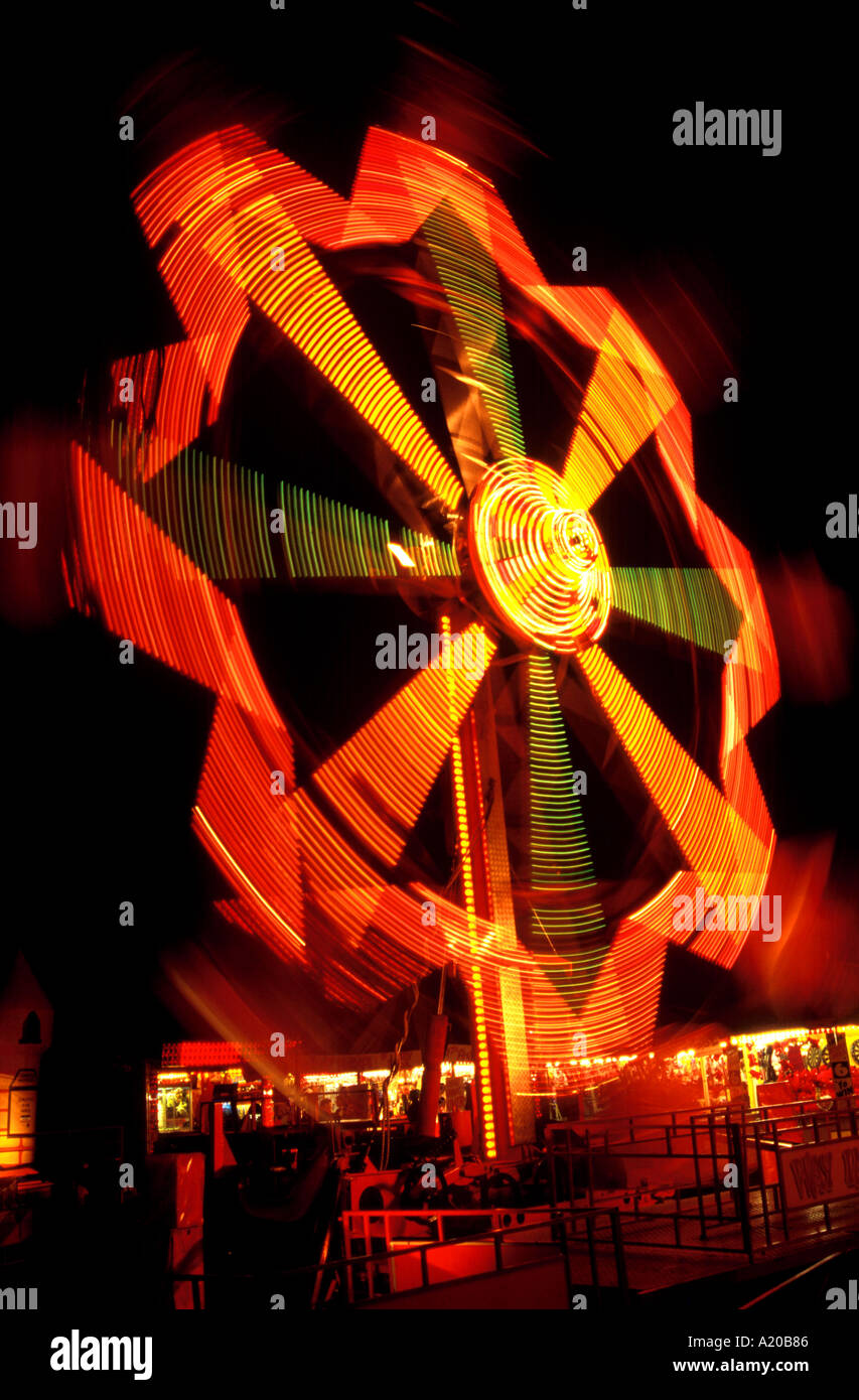 Fairground Wheel Ripley Fair England UK Stock Photo