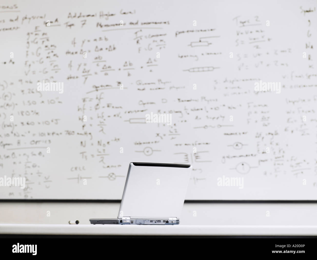 laptop-in-front-of-whiteboard-in-classroom-stock-photo-alamy