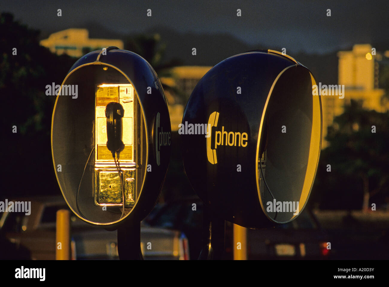 A call box in Los Angeles U.S.A. North America Stock Photo Alamy