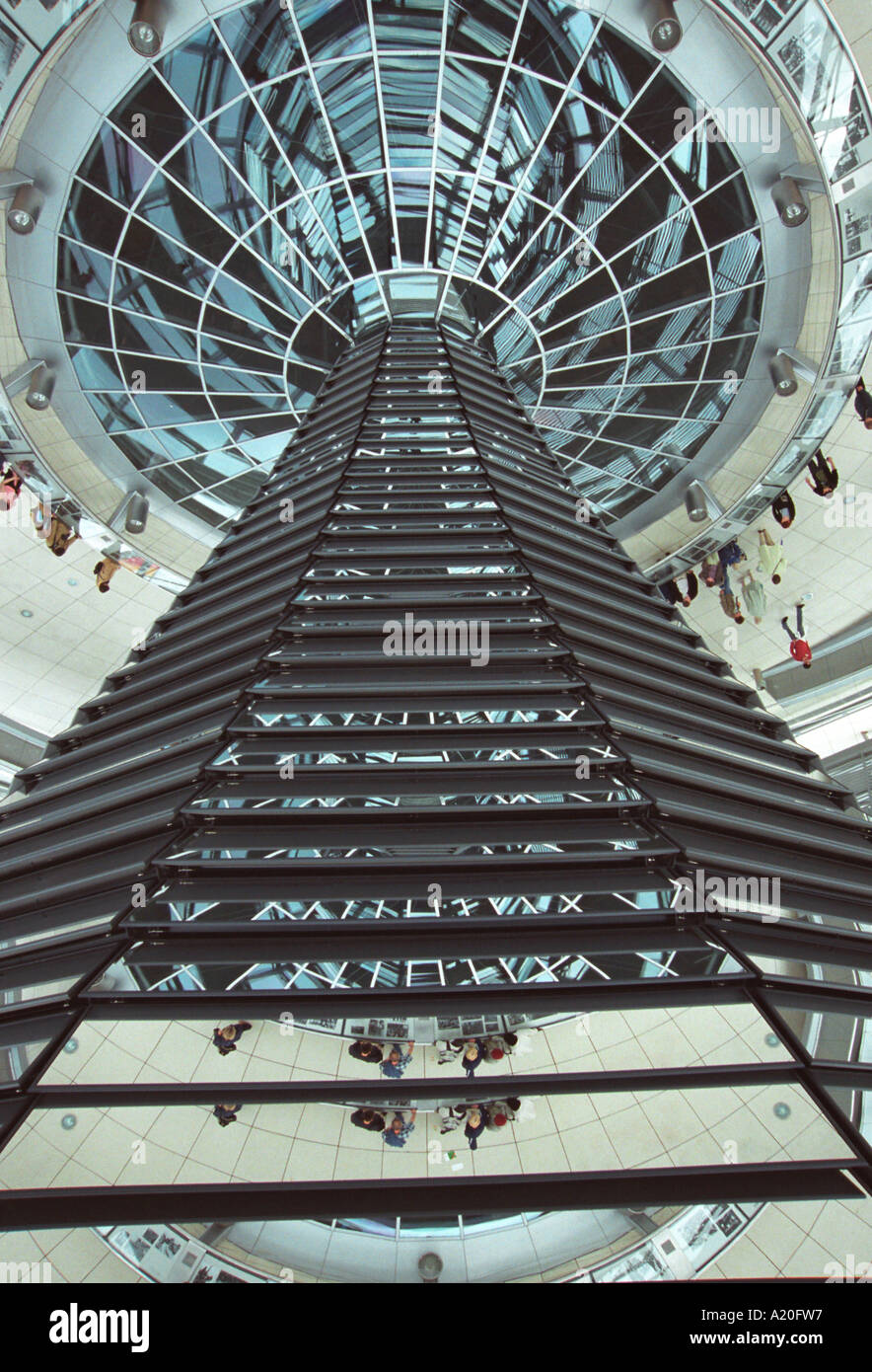 Reichstag building interior. Stock Photo