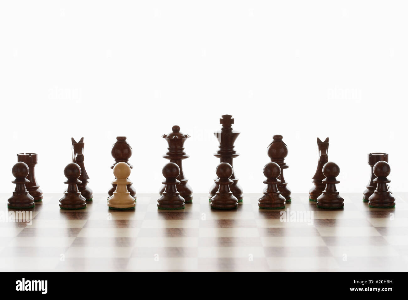 Power And Lonelinessthe Most Powerful Chess Piece Stock Photo