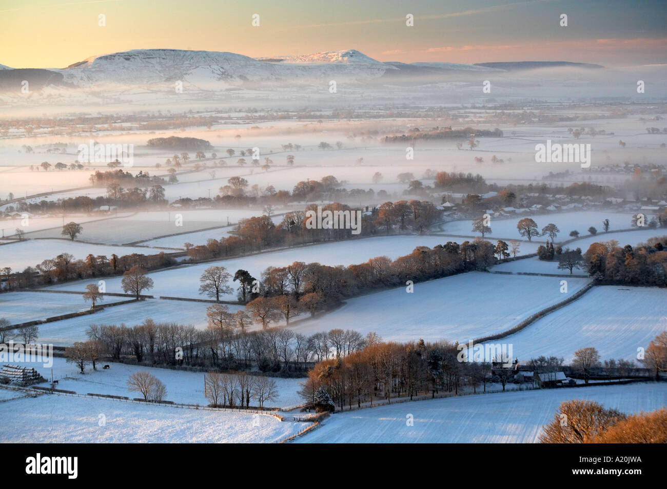 The Cleveland Hills from Cliff Ridge Great Ayton North Yorkshire Moors