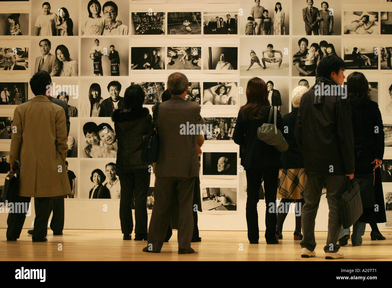 exhibition of photos by Nobuyoshi Araki at Mori Arts Museum, Roppongi Hills, Tokyo, Japan Stock Photo