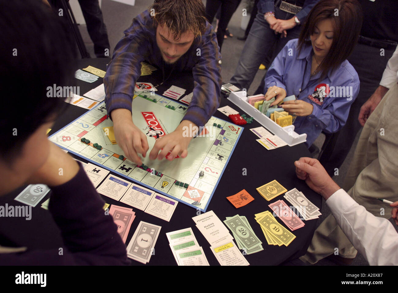 World Monopoly Championships , Tokyo, Japan. Stock Photo