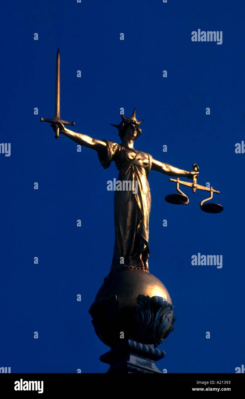 The Scales of Justice Old Bailey Inns of Court London England UK W