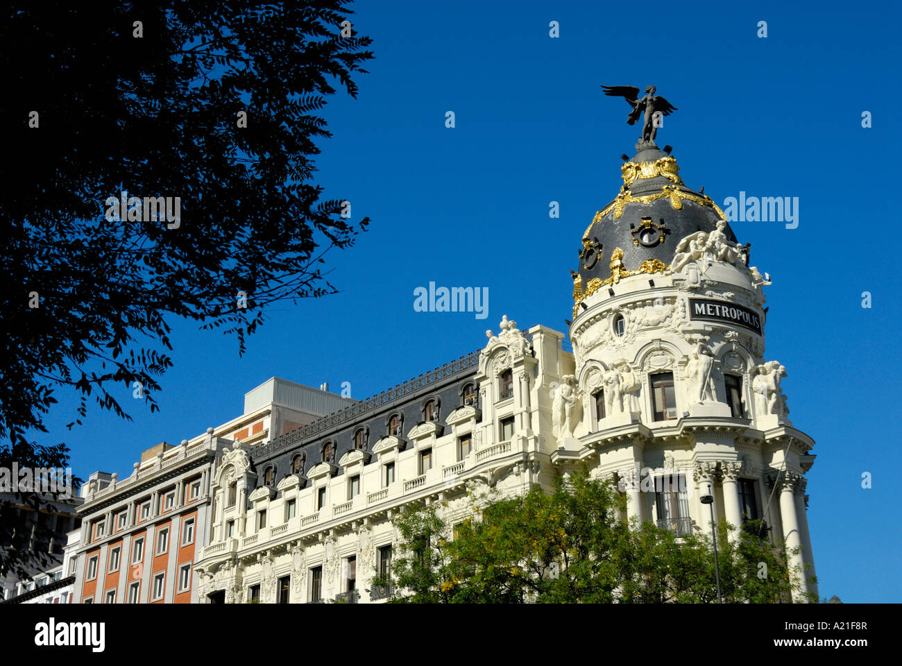 MADRID METROPOLIS BUILDING MADRID SPAIN Stock Photo