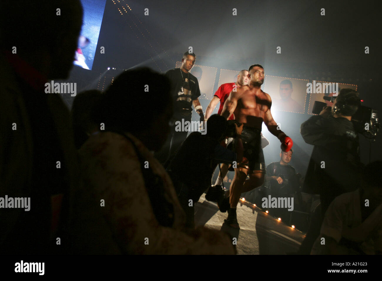 K1 fighting boxing match, Tokyo, Japan Stock Photo Alamy