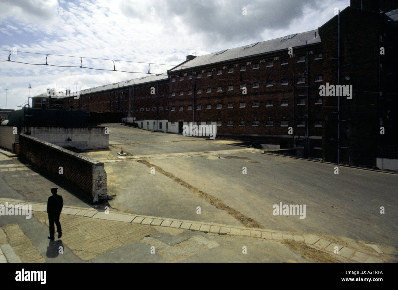 A prison officer at Parkhurst Prison, Isle of Wight Stock Photo Alamy