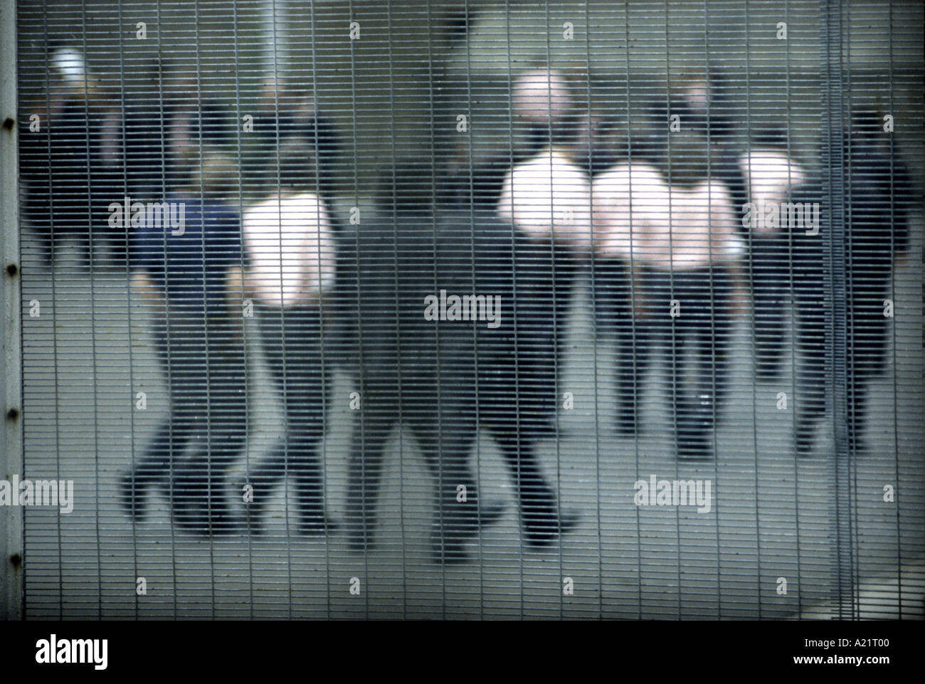 Inmates at Saughton Prison, Edinburgh, Scotland, United Kingdom Stock Photo