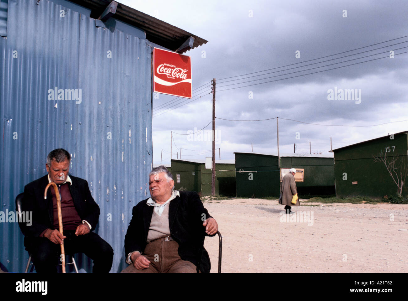 Refugees in Nicosia, Cyprus Stock Photo