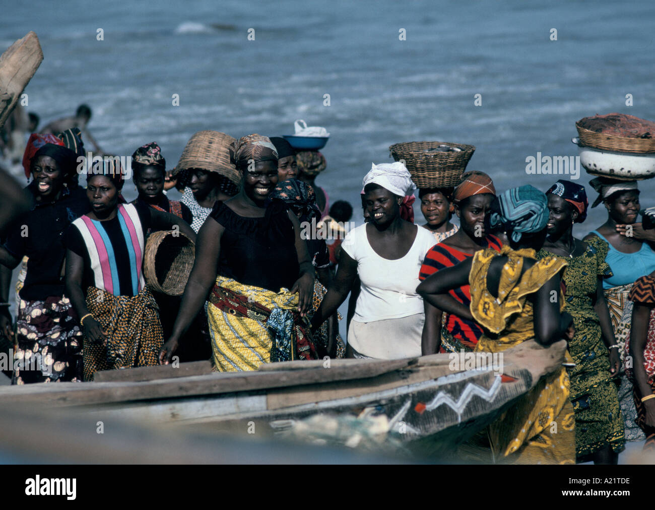 Fish market in Winneba, Ghana, West Africa Stock Photo Alamy