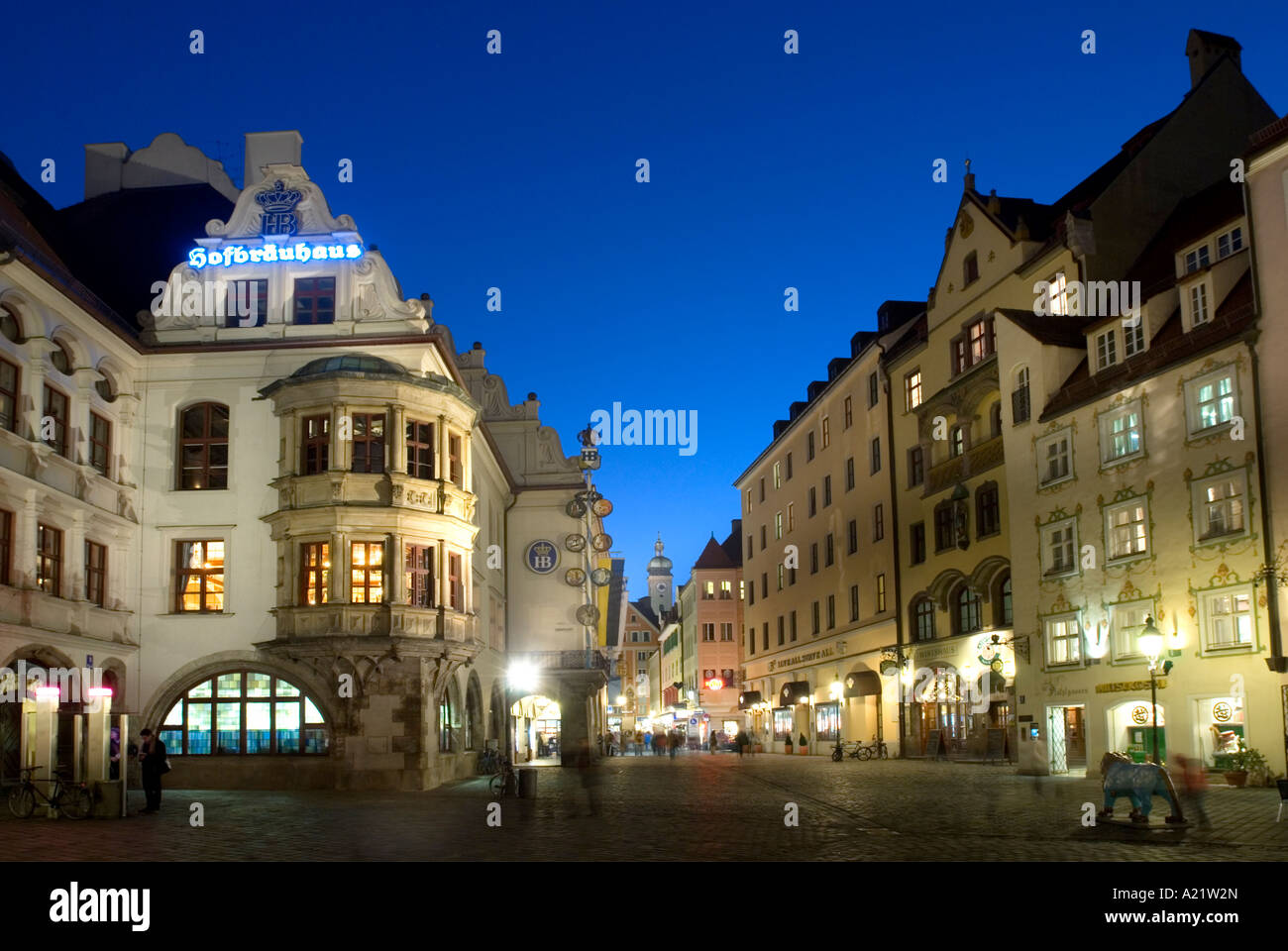 Hofbräuhaus Munich Upper Bavaria Bavaria Germany Stock Photo