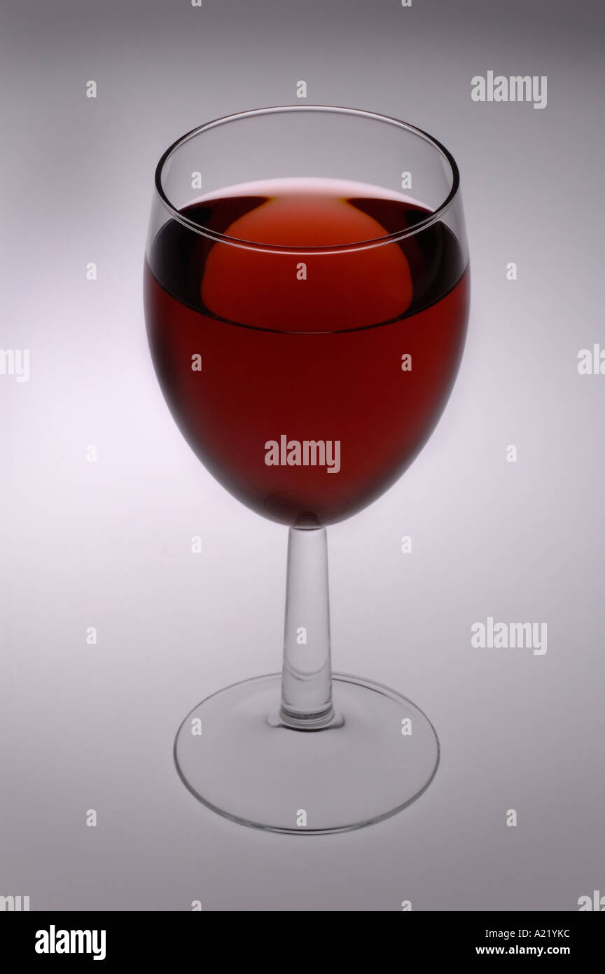 A glass of red wine. Stock Photo