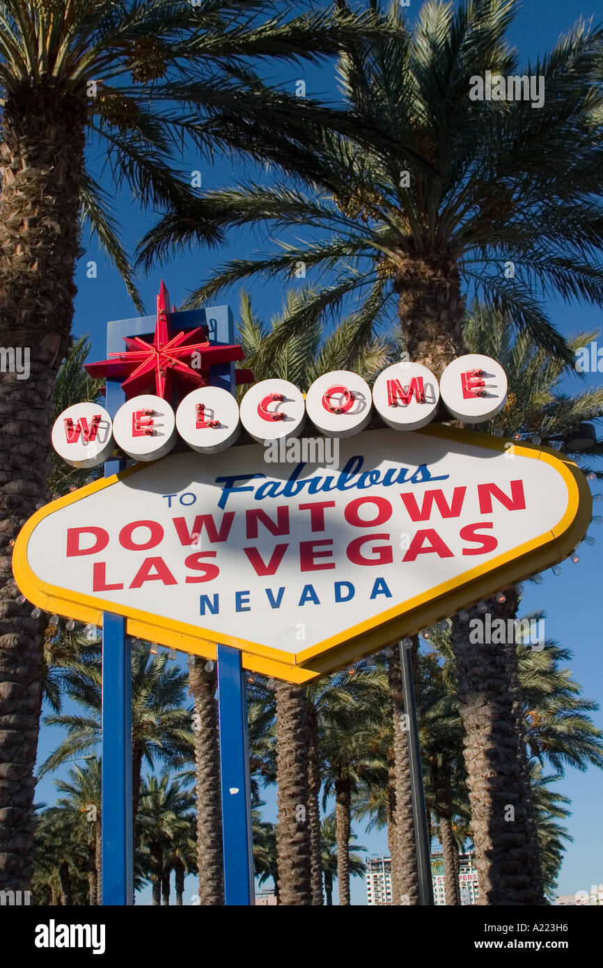 to Las Vegas sign Las Vegas Nevada USA Stock Photo Alamy
