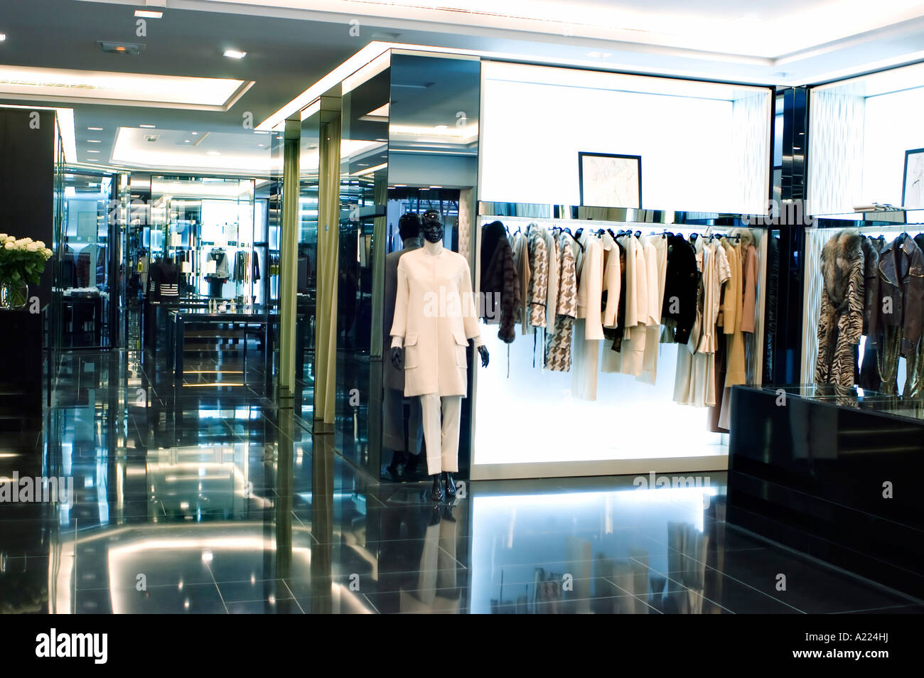 Paris France, Luxury Shopping, Fashion Brand Shops, Boutique, Interior