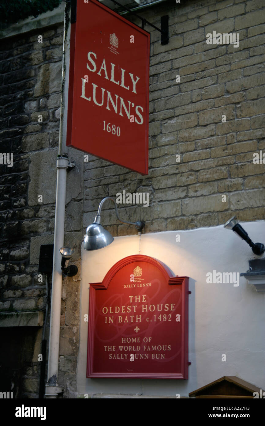 Sally Lunn's the Oldest House in Bath Stock Photo