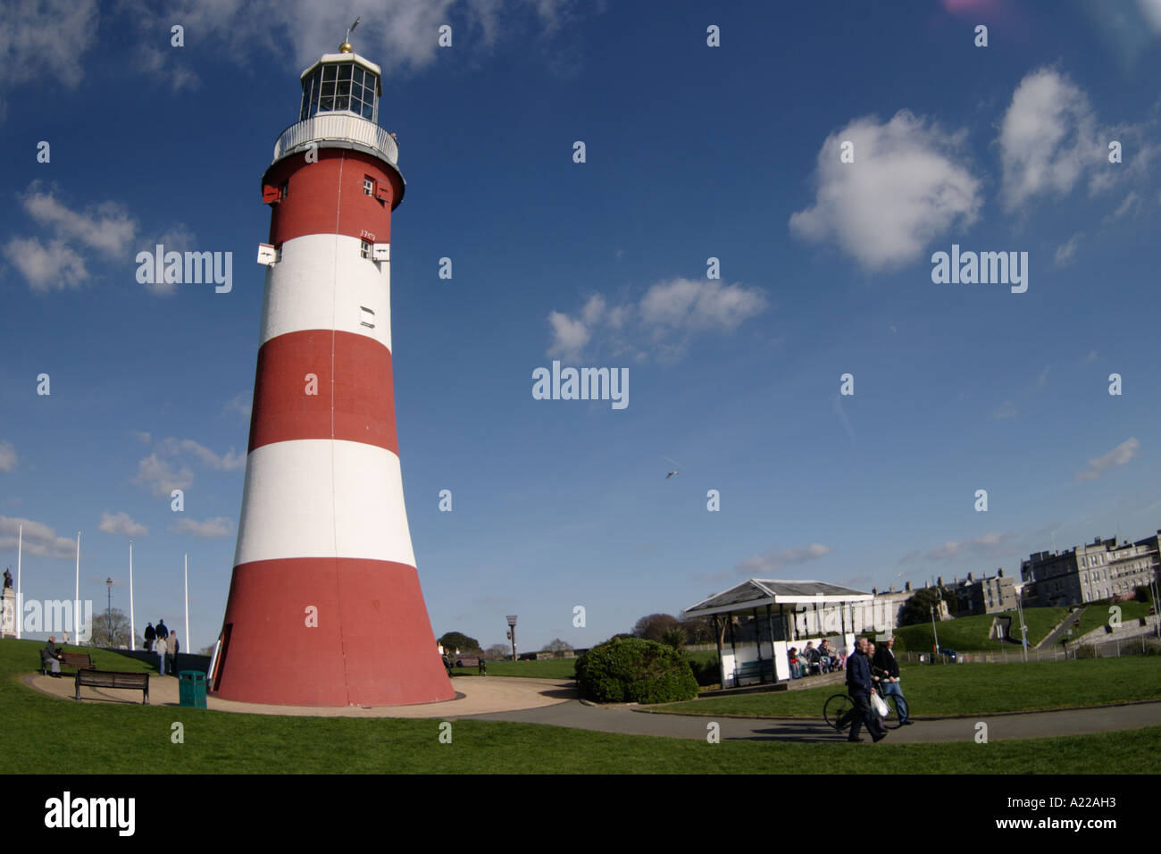Smeaton's tower Plymouth Hoe Stock Photo - Alamy
