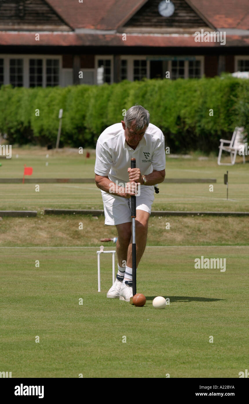 British croquet championships Budleigh Salterton 2005 Stock Photo Alamy