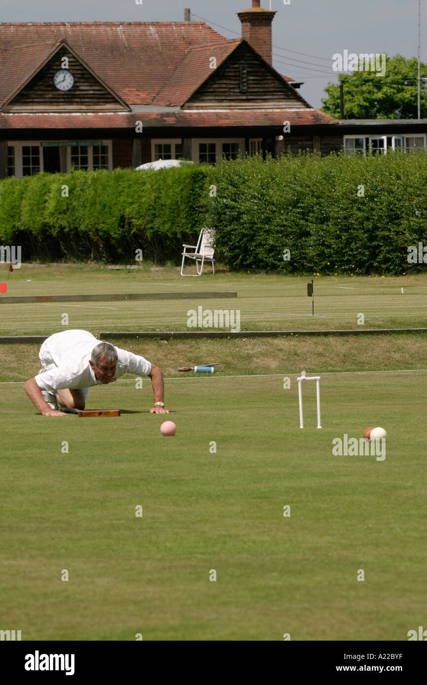 British croquet championships Budleigh Salterton 2005 Stock Photo Alamy