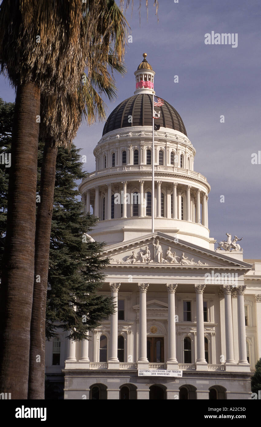 The State Capitol Building built in 1874 Sacramento California USA J Greenberg Stock Photo