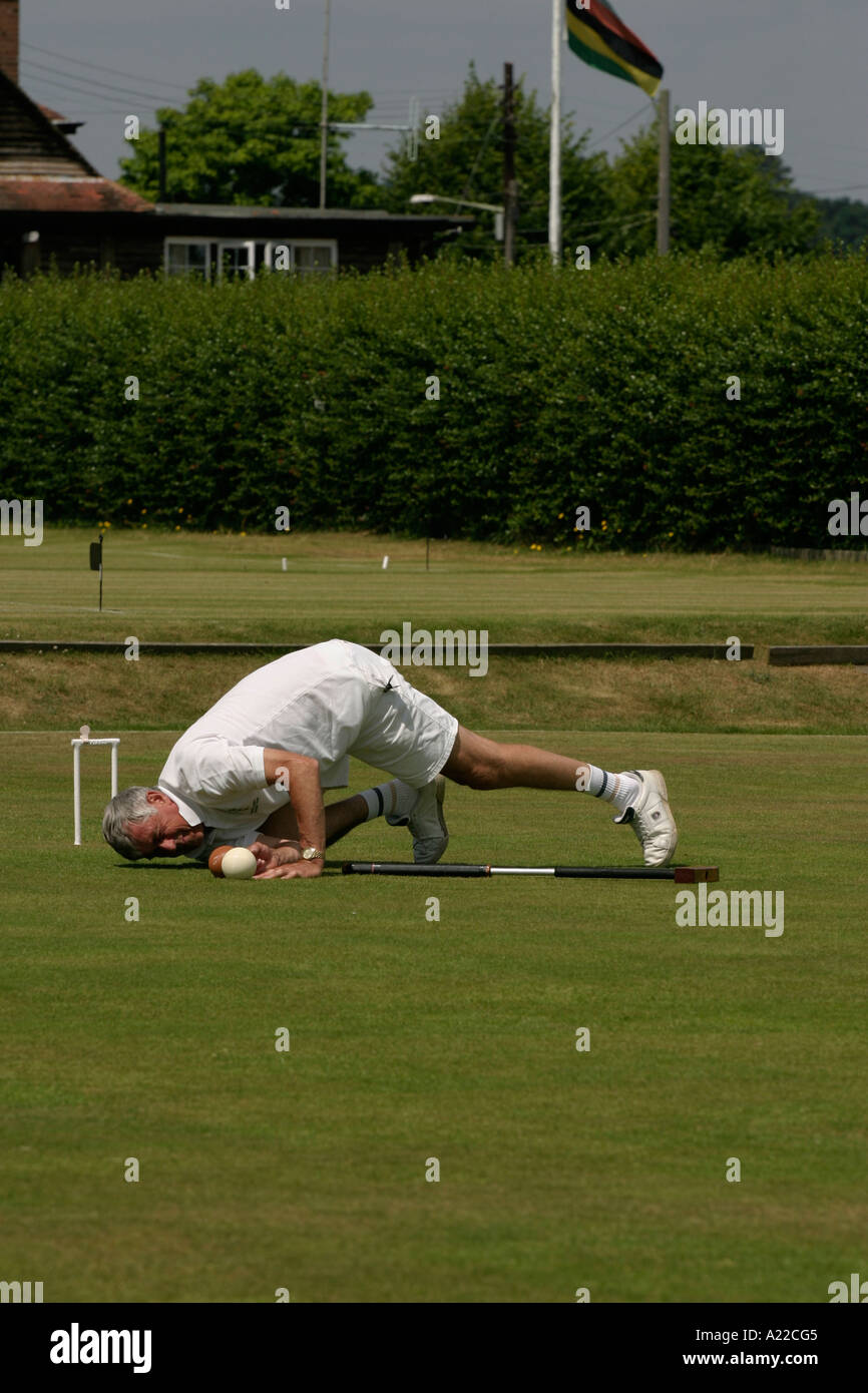 British croquet championships Budleigh Salterton 2005 Stock Photo Alamy